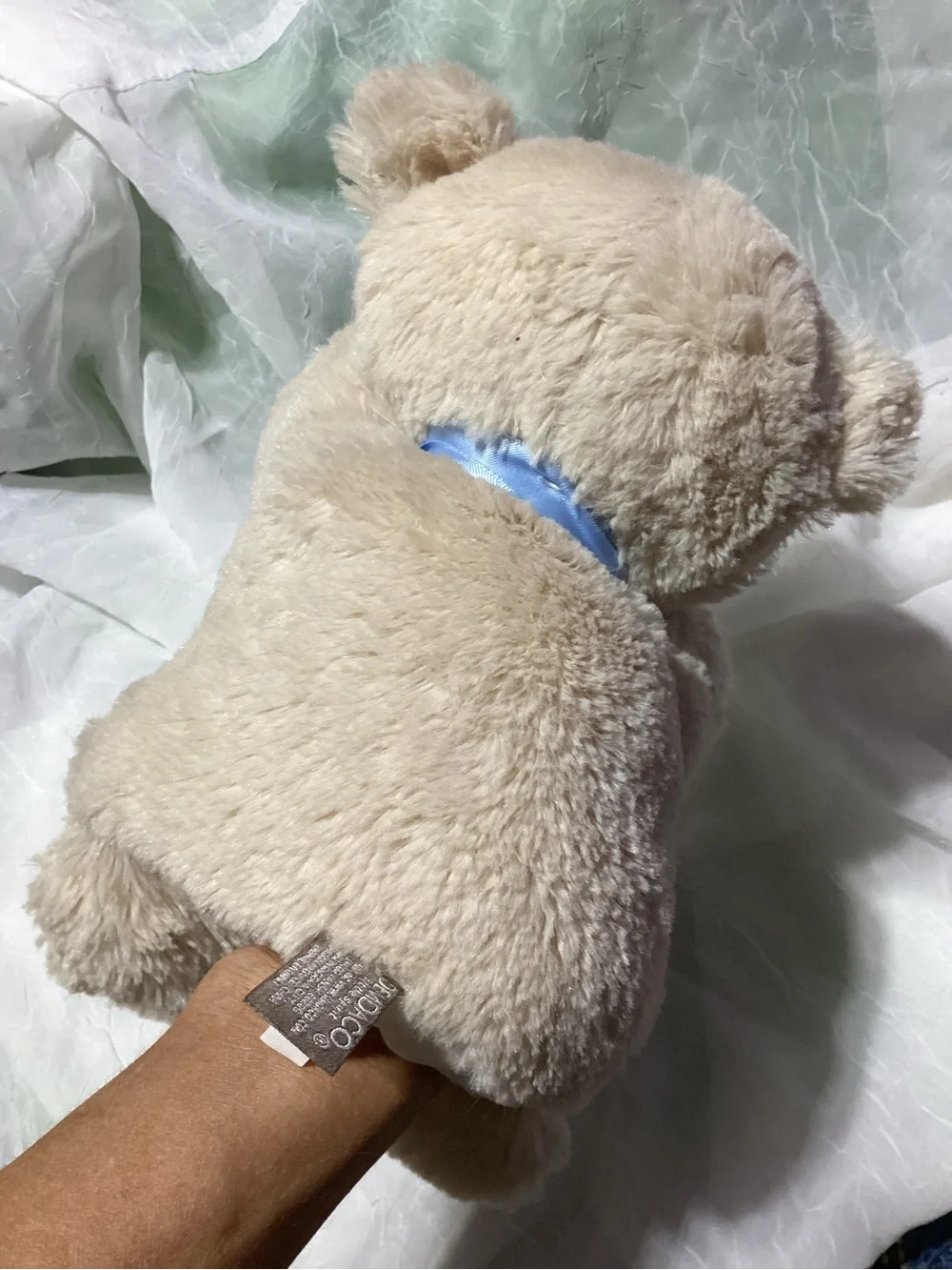 Demdaco Nat & Jules Hand Puppet Plush Teddy Bear Learning Toy Book Companion